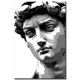 Painting by Numbers Statue of David Sculpture Art III